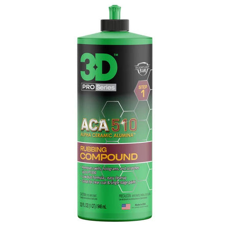 3D ACA 510 Premium Rubbing Compound - Double Diamond Detailing Supplies - 3D