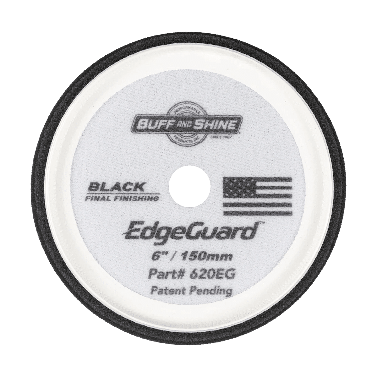 Buff and Shine Black EdgeGuard Foam Pad - Final Finishing - Double Diamond Detailing Supplies - Buff and Shine