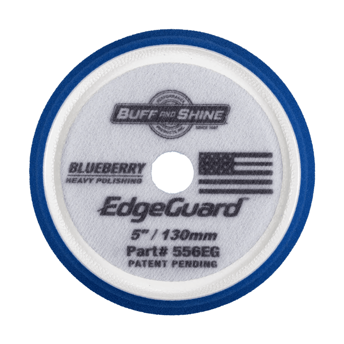 Buff and Shine Blueberry EdgeGuard Foam Pad - Heavy Polishing - Double Diamond Detailing Supplies - Buff and Shine