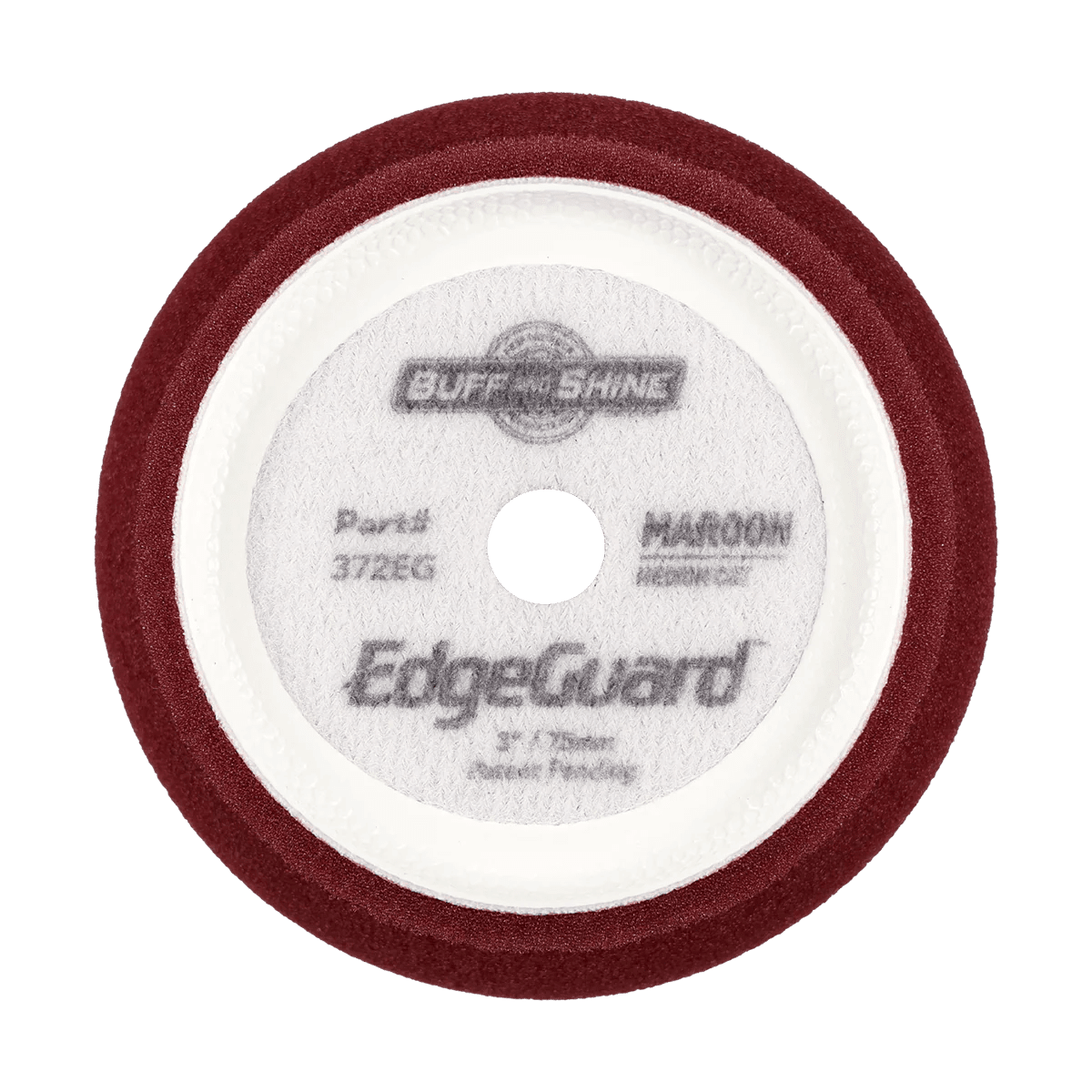 Buff and Shine Maroon EdgeGuard Foam Pad - Medium Cut - Double Diamond Detailing Supplies - Buff and Shine