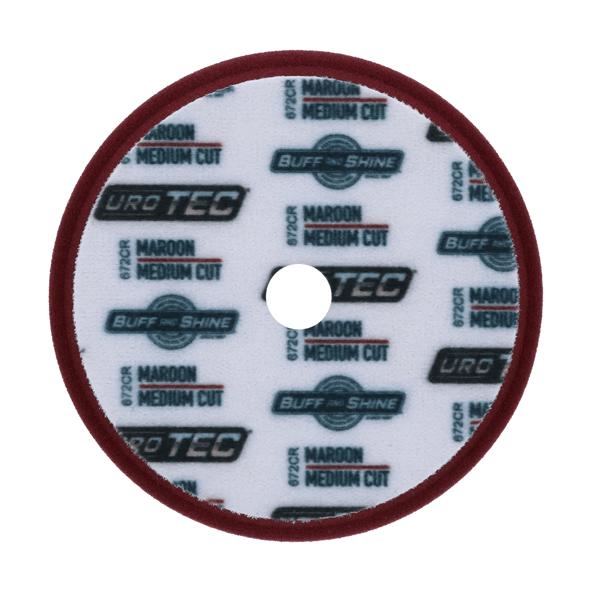 Buff and Shine Maroon URO-TEC Foam Pad - Medium Cut - Double Diamond Detailing Supplies - Buff and Shine