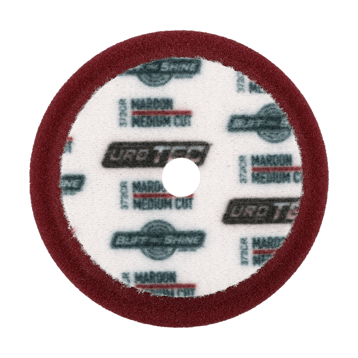 Buff and Shine Maroon URO-TEC Foam Pad - Medium Cut - Double Diamond Detailing Supplies - Buff and Shine
