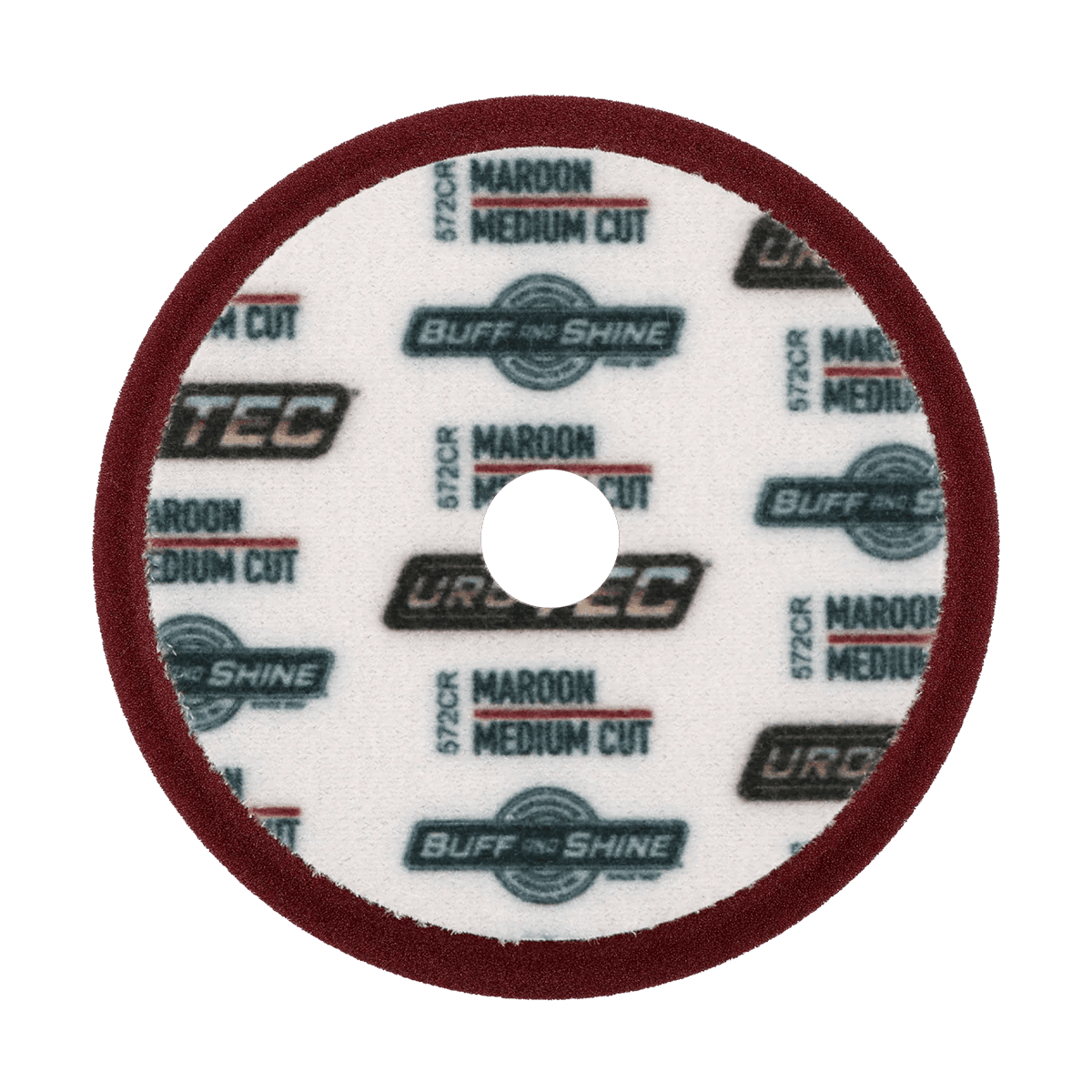 Buff and Shine Maroon URO-TEC Foam Pad - Medium Cut - Double Diamond Detailing Supplies - Buff and Shine