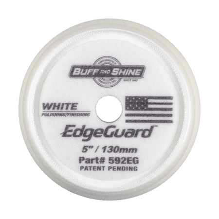 Buff and Shine White EdgeGuard Foam Pad - Polishing/Finishing - Double Diamond Detailing Supplies - Buff and Shine