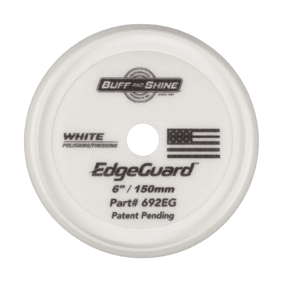 Buff and Shine White EdgeGuard Foam Pad - Polishing/Finishing - Double Diamond Detailing Supplies - Buff and Shine