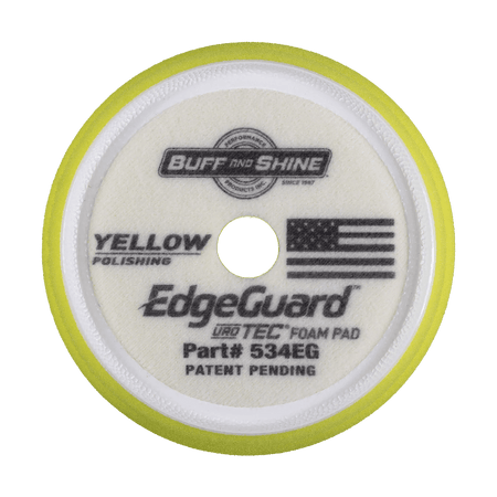 Buff & Shine Yellow Edge Guard Foam Pad - Polishing - Double Diamond Detailing Supplies - Buff and Shine